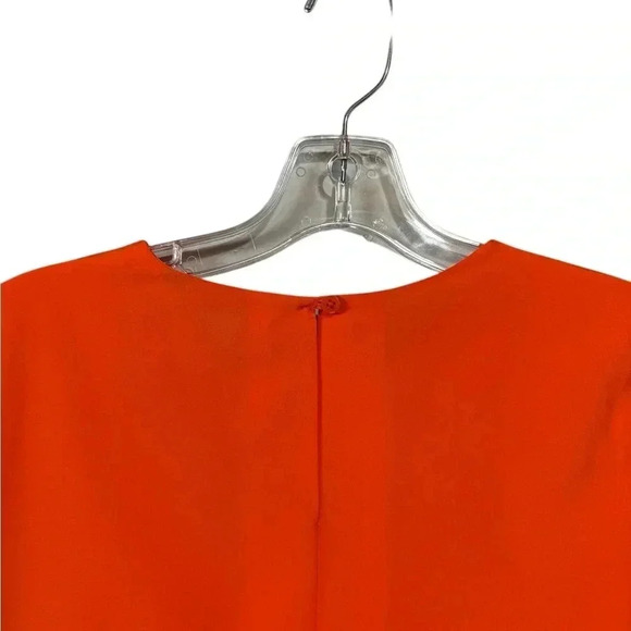 LAUREN Ralph Lauren, Vibrant Orange Chic Long Sleeve Blouse, XS - Picture 8 of 9